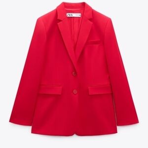 Zara straight cut pocket blazer Sz-XL